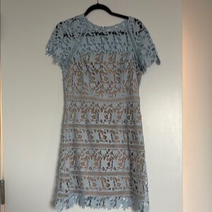 Blue lace dress size 10